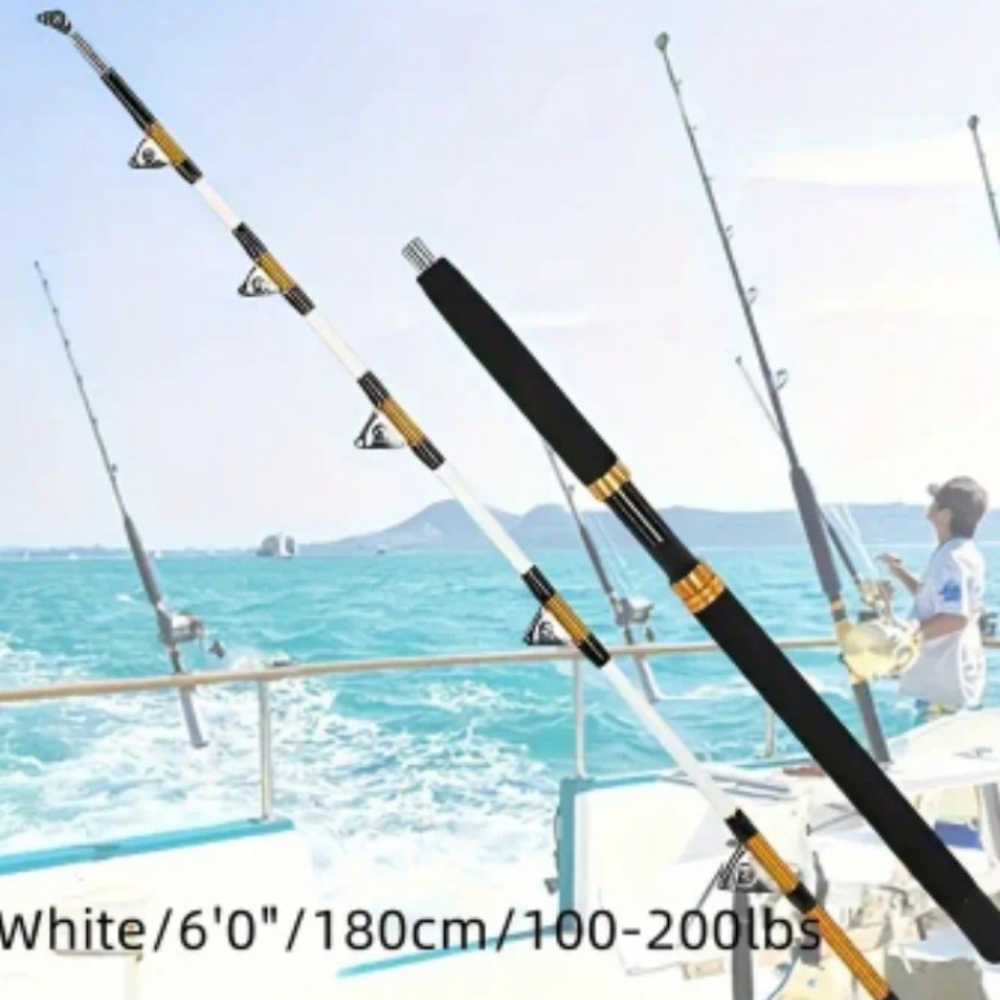 White and Black Fishing Rod